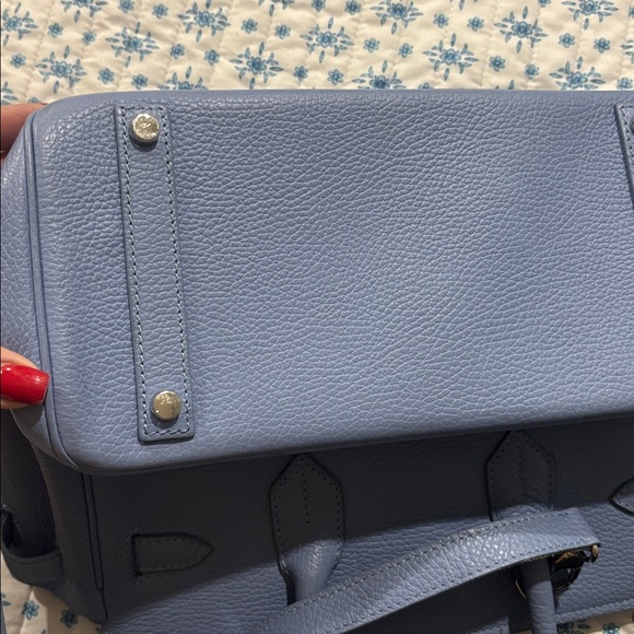 Teddy Blake Buti Cary Elegant Blue Leather Handbag (no longer available online) - Picture 7 of 11